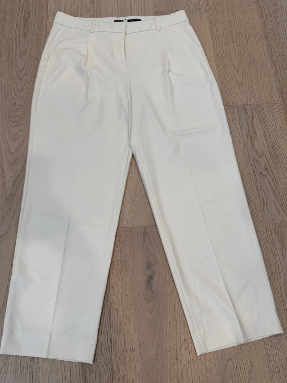 J. Crew Essential Pant NWOT in City Twill Ivory Womens 14 Wide Leg Career Office - Picture 13 of 14